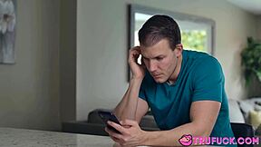 Caught My Stepsister Kenzie Reeves Masturbating with Big Tits Exposed