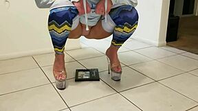 Man, her pretty pussy can just pee anywhere on anything