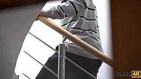 Blonde Czech Wife Engages In Spontaneous Sex With Handsome Black Man Featuring Big Black Cock