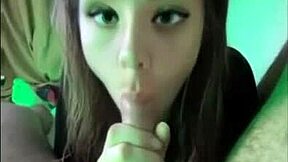 girl teases and sucks dick in forest