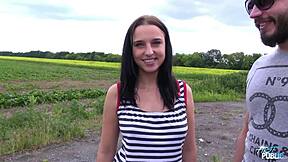 Busty gypsy teen fucked public with cum everywhere