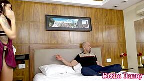 Petite Trans Slut Thaysa Carvalho Gets Her Ass Gaped and Filled with Bareback Anal Creampie