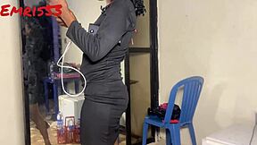 petite lagos teen twerking for big black cock