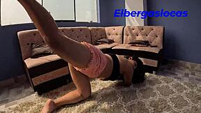 FOUND MY BEST FRIEND DOING YOGA, COULDN'T RESIST HER INCREDIBLE BODY, GAVE IN TO FUCK HER!