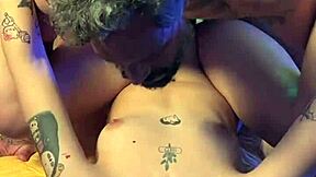 mature guy fucks petite young girlfriend in brazilian blowjob scene