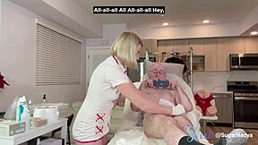 Experienced European milf's first wax turns steamy with dirty talk and latex