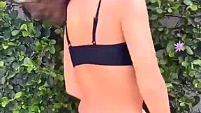 boutinela in all black bikini dancing in club compilation