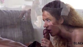 Blonde Czech Wife Engages In Spontaneous Sex With Handsome Black Man Featuring Big Black Cock