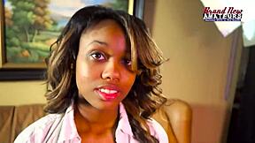 Abigail Inserts Big Dildos In Her Meaty Twat.