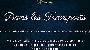 Franse audio tease in het publiek met dirty talk en masturbatie wekt sterke emoties op