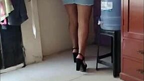 sol loves wearing miniskirts and high heels