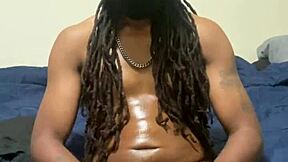 Couple Plays with Big Black Cock Toys
