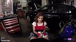 Tera Link As Hot Car Mechanic Offers POV Blowjob And Sex Services