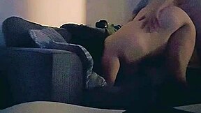 Horny wife moans as she's fucked hard in living room with dripping pussy 😩💦