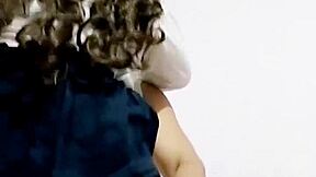 Mexican schoolgirl gets broomstick in ass then fucked