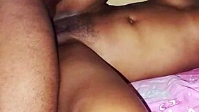 this african black teen loves hard morning fucks in missionary position, quick and intense.