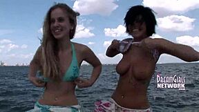 Feeling Nervous And Excited While Flashing Tits On University Campus And Getting Busted