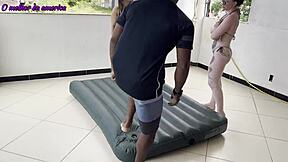 Boy helps whores and gets rewarded with hard fucking