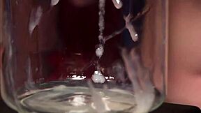 Spicy Honey Gulps Semen in Wild Cumshot POV