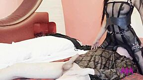 Debut divina perversion with muff diving and riding in fishnets