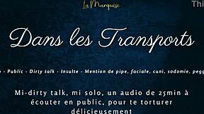 French Audio Tease in Public with Dirty Talk and Masturbation Evokes Strong Emotions