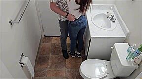 Student gets slammed hard in school toilet, so wild!