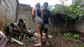 Found this hot Brazilian chick on the street for rough construction fun