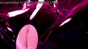 I explore bdsm pegging with a petite gothic girl in viro vr