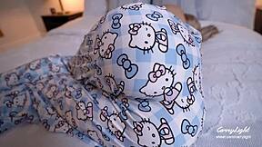 Step mom awakens to step son's huge cock, helping the milf cum quickly with taboo creampie