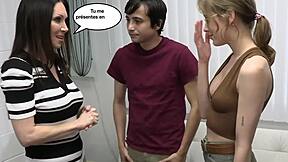 A shy boyfriend meets his girlfriend’s bold French stepmom