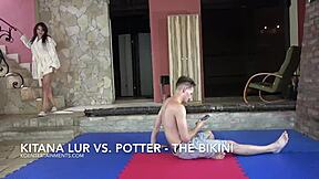 Kitana Lure vs Potter in Intense Face Sitting Match