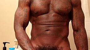 hallelujah johnson worshiping big black hairy cock, love that black dick?