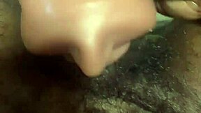 Couple Plays with Big Black Cock Toys