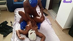 Black Guy Records Intense Missionary Fuck. Clothes Rip As He Pounds Tight Pussy.