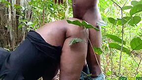 Slept with a strange woman I met in the bush for wild action. Her hairy body took every hard thrust.