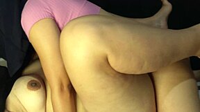 Curvy girl masturbates her meaty hairy pussy intensely.