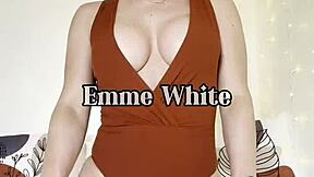 I guide masturbation with sex machine in lingerie and glasses