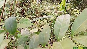 Slept with a strange woman I met in the bush for wild action. Her hairy body took every hard thrust.