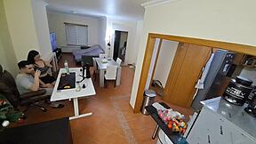 Maid In Flip Flops Gets Intense Internal Cumshot.