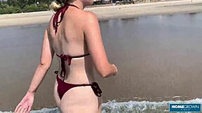 Gorgeous Blonde Lolipop Moaning in Hard Cowgirl with Mark Pirson