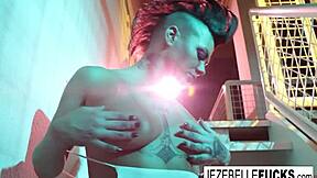 milf jezebelle bond teases the camera in her sexy lingerie