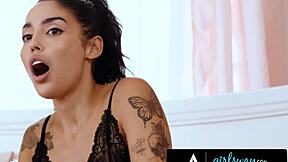 Girlsway - Birthday Girl Vanessa Sky's Squirting Fun with Stepmom