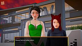 Erotic Brunette with Big Ass Takes Monster Cock in Family Scene