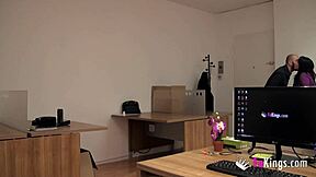 Hot busty colombian brunette in desperate situation