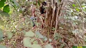 Slept with a strange woman I met in the bush for wild action. Her hairy body took every hard thrust.