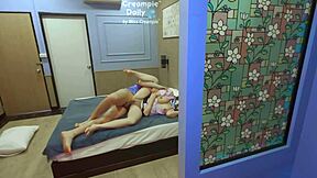 Commerce Girl Gets Fucked By Horny Guard Who Sneaks In And Cums Inside