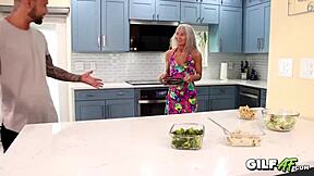 Fit granny Leilani Lei fucks hard in wild scene