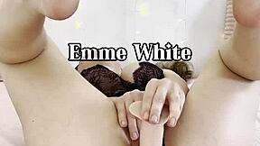 I guide masturbation with sex machine in lingerie and glasses