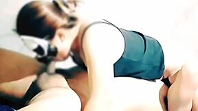 Asian wife on bed in wet panties makes husband cum horny