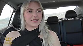 Wow, Maisey Monroe Gives Road Head After Shoot in Public!